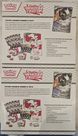 Pokemon Scarlett & Violet White Flare 2x ETB Lot - Image 2