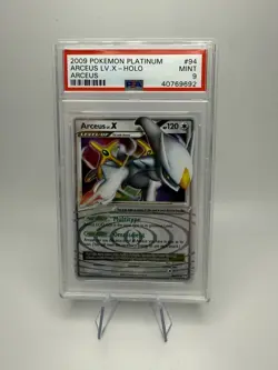Pokemon Arceus Lv.X Platinum Arceus Holo Rare #94 PSA 9 Mint - Image 1