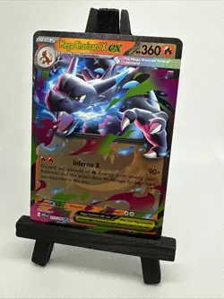 Mega Charizard X ex 013/094 Double Rare Phantasmal Flames - Pokemon Near Mint NM - Image 3