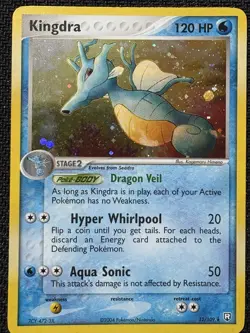 Pokemon TCG Kingdra EX Team Rocket Returns 12/109 Holo Rare 2004 LP Excellent - Image 1