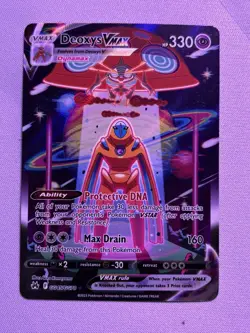 Pokemon Deoxys VMAX GG45/GG70 Crown Zenith Galarian Gallery Ultra Rare Holo - Image 1