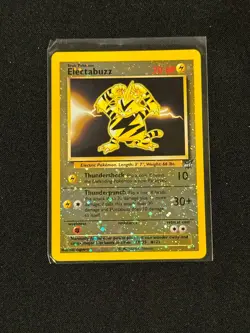 Pokemon TCG Electabuzz 1/9 Promo Best of Game NM SWIRL - Image 1