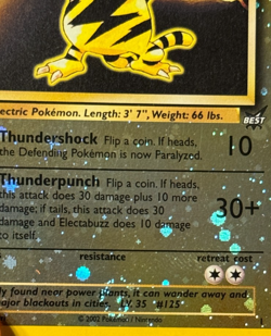 Pokemon TCG Electabuzz 1/9 Promo Best of Game NM SWIRL - Image 3