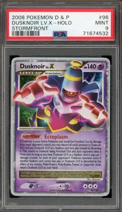 Pokemon Dusknoir Lv.X Stormfront Holo Ultra Rare #96 PSA 9 Mint - Image 1