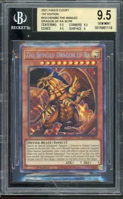 The Winged Dragon Of Ra KICO-EN065 Secret Pharoah's Rare Yugioh Bgs 9.5 *119 - Image 1
