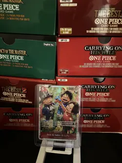 ONE PIECE - ACE & SABO & LUFFY - OP13-007 - SUPER RARE - ENGLISH - OP13 - M/NM - Image 1