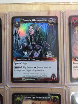 World of Warcraft TCG Anduin Lothar Foil LP Timewalker Heroes + 9 Bonus Cards - Image 3