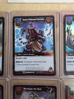 World of Warcraft TCG Anduin Lothar Foil LP Timewalker Heroes + 9 Bonus Cards - Image 4