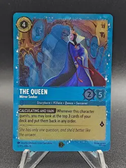 Disney Lorcana The Queen Mirror Seeker Foil Promo Costco 12/P3 First Chapter - Image 1