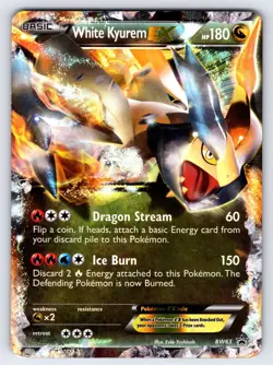 White Kyurem EX BW63 2012 Black & White Black Star Promo Pokemon Card - Mp/Hp - Image 1