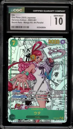 One Piece CCG Uta Heroines Edition Manga Alternate Art EB03-061 CGC 10 Gem Mint - Image 1
