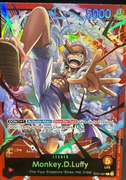 Monkey.D.Luffy ST21-001 L Starter Deck EX: Gear 5 One Piece TCG NM Foil - Image 1