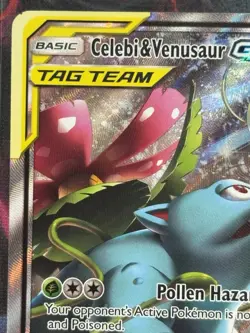 Celebi & Venusaur GX SM167 – MISCUT Card - Image 2