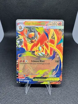 Pokemon Mega Emboar EX Full Art Holo Black Star Promo Card 031/217 ASC - Image 1