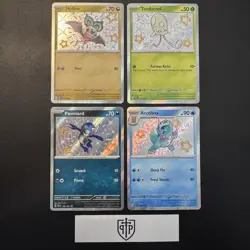 Pokemon TCG - Paldean Fates Baby Shiny 4-Card Lot - Shiny Rare Holo - NM - Image 1