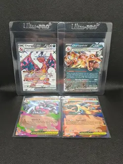Pokemon TCG Charizard EX Black Star Promo Lot of 4 Mint Condition Cards - Image 1