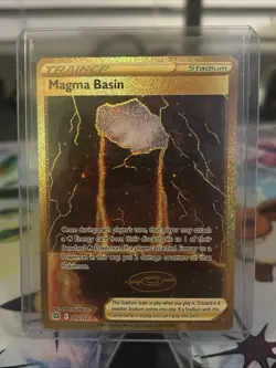 Pokemon TCG Magma Basin Brilliant Stars Holo Card 185/172 Secret Rare - Image 1