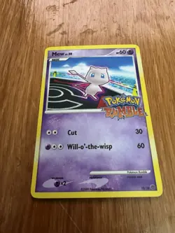 Mew Pokemon Rumble Promo Card 10/16 Regular 2009 - Image 2