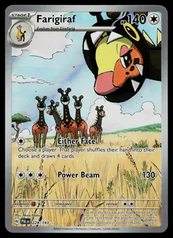 Pokemon Card - Farigiraf Paldea Evolved 228/193 Holo Illustration Rare - Image 1
