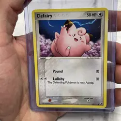Clefairy 53/115 EX Unseen Forces Common Pokemon Trading Card 2005 NM Near Mint - Image 1