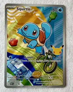 Pokemon Squirtle 037 1st First Partner Full Art Card A Beauty - Image 1