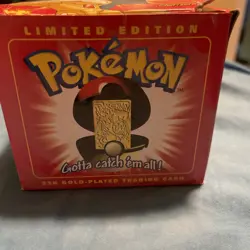 23K Gold Plated CHARIZARD Trading Card 1999 Burger King Pokemon Ball NEW SEALED - Image 2