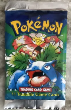 Pokemon TCG Base Set 1st Edition Booster Pack Venusaur Art 1999 WOTC 11 Cards - Image 1