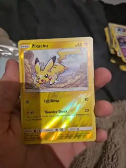 Pikachu 40/147 Sun & Moon Burning Shadows Reverse Holo Pokemon Card - Image 1