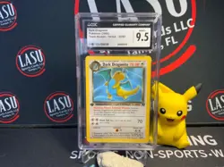 CGC 9.5 MINT+ Dark Dragonite Team Rocket 1st Edition 22/82 Pokemon Card - Image 1