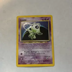 Pokemon TCG Celebi Neo Revelation Holo Rare Card 3/64 Unlimited MP - Image 1