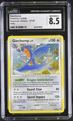 CGC 8.5 Garchomp 2009 Supreme Victors 5/147 Holo Pokemon Card - Image 1