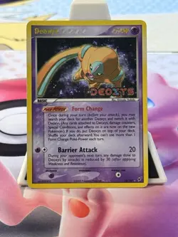 Deoxys 18/107 Defense Forme EX Deoxys Pokemon Card Reverse Holo Foil Rare MP - Image 1