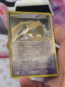 Deoxys 18/107 Defense Forme EX Deoxys Pokemon Card Reverse Holo Foil Rare MP - Image 3