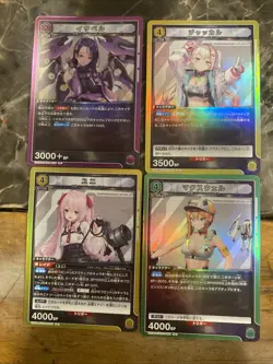 UNION ARENA NIKKE Japanese Holo Cards Set of Lot of 4 Anime Waifu Cards - Image 1