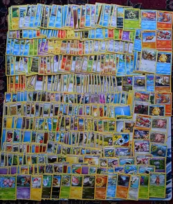 Vintage Midera Pokemon Card Lot Psyduck Charmander Eevee Slowpoke 200+ - Image 1