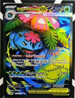 Mega Venusaur EX Full Art Ultra Rare Card 155/132 Mega Evolution Base - Image 1