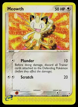 Pokemon Card - Meowth Team Magma vs Team Aqua 42/95 Common - Image 1