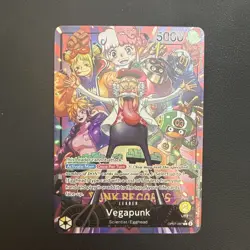 Vegapunk OP07-097 Alternative Art Leader One Piece Card Game English Edition - Image 1