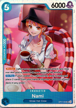 Nami (054) OP11-054 English SR A Fist of Divine Speed One Piece Card Game - Image 1