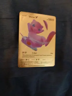 Mew V Full Art 180HP Gold Foil Fan Art Card 069/189 - Image 1