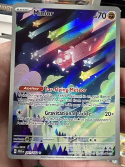 Pokemon TCG Minior Card 201/182 Paradox Rift Holo Illustration Rare - Image 1