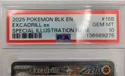 Excadrill ex 168/086 PSA 10 Gem Mint - Pokemon Card SIR - Black Bolt - Image 3