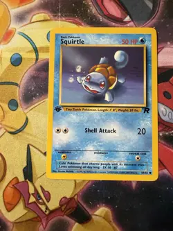 1st Edition Squirtle 68/82 Team Rocket Set Rare Vintage Pokemon Card - Image 1