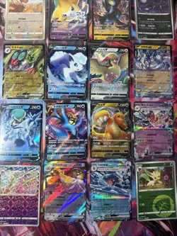 Pokemon 16 Card Lot nm V Max Mega Amazing Ex HOLO Rare Hits Only B86 - Image 1
