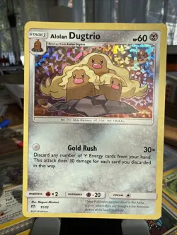 Pokemon Alolan Dugtrio Holo Rare Card 11/12 VLP/NM Promo 2019 McDonalds Promo - Image 1
