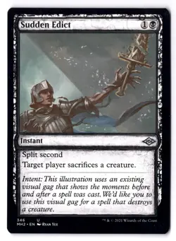 Sudden Edict NM* SHOWCASE Modern Horizons 2 ENGLISH 346 mtg -UnltdCards - Image 1