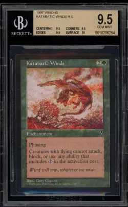Magic The Gathering MTG Katabatic Wings Rare BGS 9.5 - Image 1