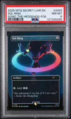Sol Ring 2093 Sonic: Chasing Adventure Foil Mtg PSA 8 *289 - Image 1