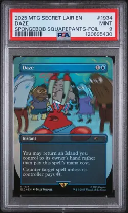 Daze 1934 Spongebob Squarepants: Internet Sensation FOIL Mtg PSA 9 *430 - Image 1