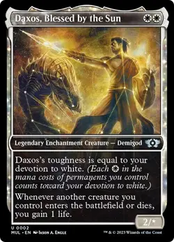 FOIL DAXOS, BLESSED BY THE SUN x4 mtg NM Multiverse Legends 4 Unc - Image 1